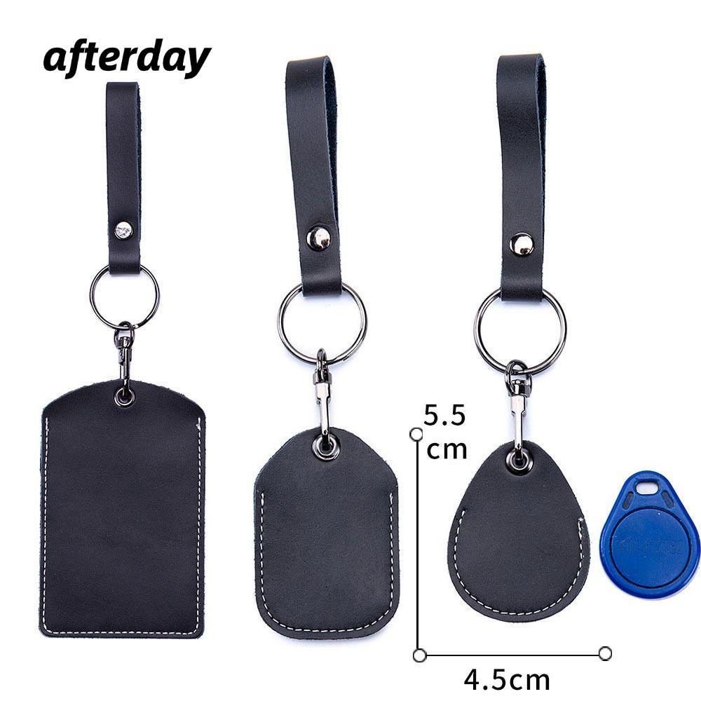 AFTERDAY568 Ví đựng chìa khóa bằng da Túi móc đựng thẻ ID