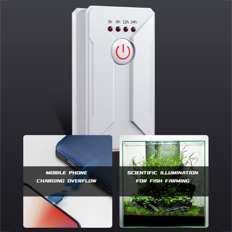 Orangesea 4 Presets Cơ Hẹn Giờ Ổ Cắm 3H 6H 12H 24H Chu Kỳ Hàng Ngày Cho Bể Cá Ánh Sáng