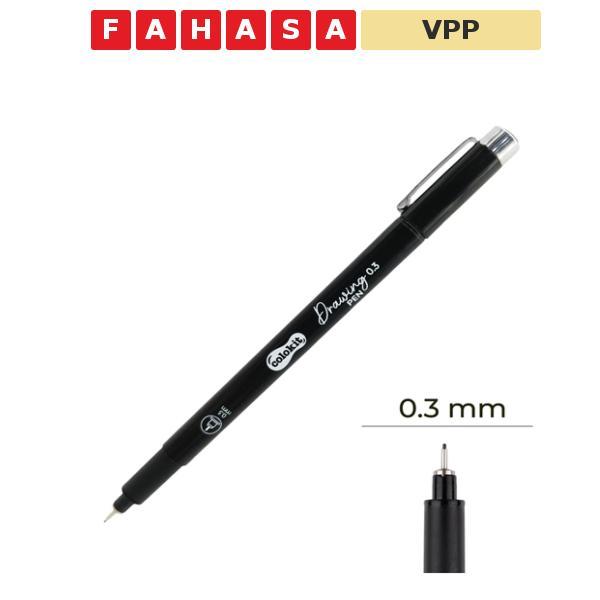 Bút Kim Kỹ Thuật 0.3 mm - Drawing Pen  - Colorkit DW-C002 - Mực Đen