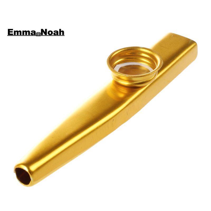 Kim Loại Kazoo Sáo Miệng Nhạc Cụ Harmonica Thiết Thực Vàng
