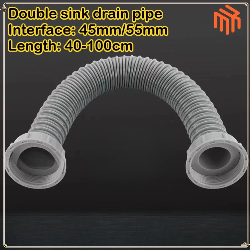 Vòi kết nối ống thoát nước hai đầu nhà bếp Phụ kiện mở rộng kéo dài [999-MB]