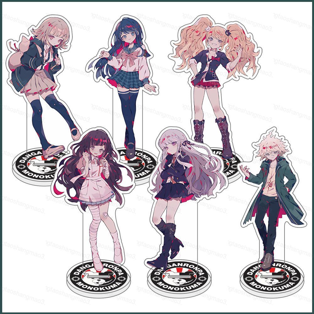 Danganronpa Đứng Tấm Naegi Makoto Kirigiri Kyoko Acrylic Tấm Giá Đỡ Để Bàn Anime Trang Trí