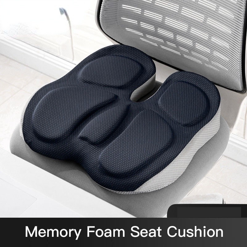 PurenLatex Memory Foam Chair Orthopedic Cushion Office Seat Pad Hemorrhoid Treat Car Seat Big Relief