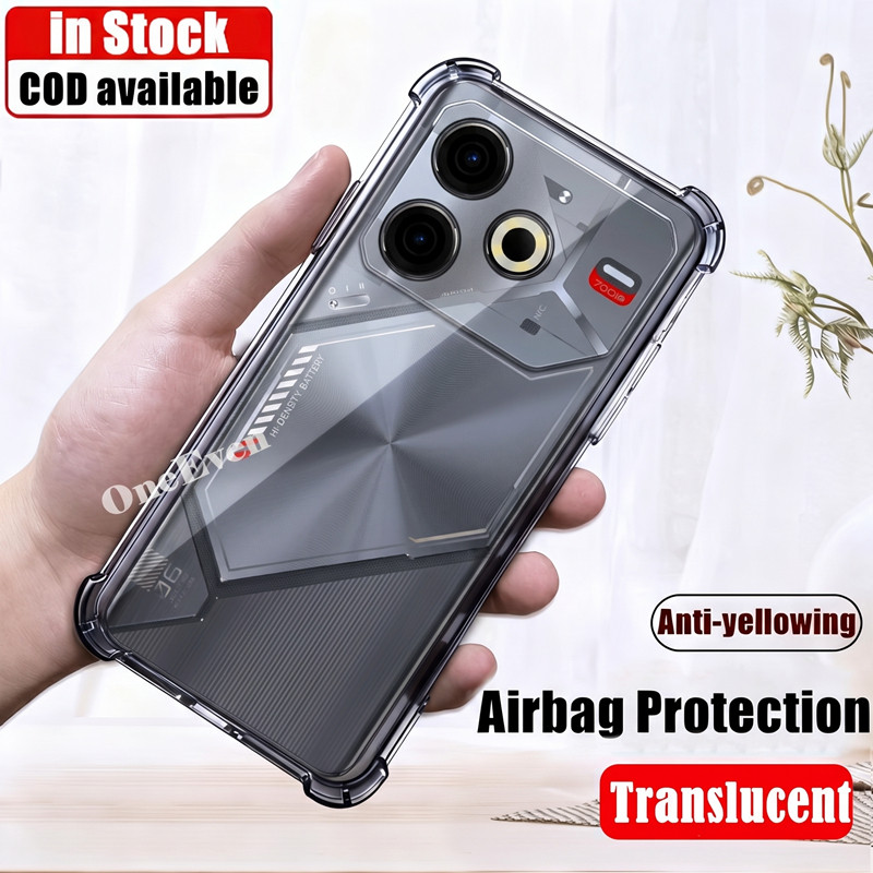 Dành Cho Tecno Pova 6 Neo 4G LI6 Silicon Mềm Mờ Đen Thạch Ốp điện thoại Trong Suốt Cấp Quân Sự Chống