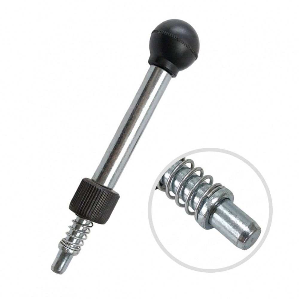 [NEW]Fitness Inversion Bed Locking Pin 149mm Length 18mm x 1.5 Thread Stainless Steel-flash sale