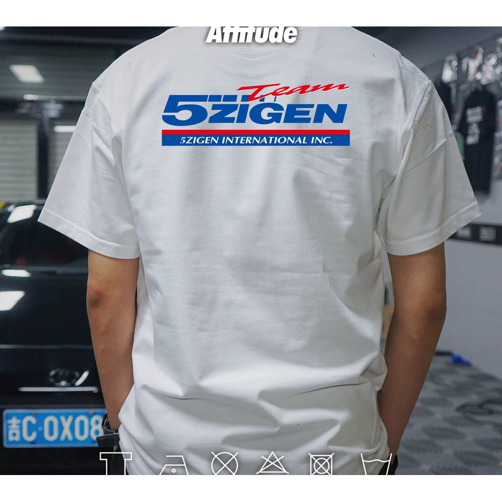 Cotton Thái Độ JDM Xe Sửa Đổi 5 Chiều 5zigen Xả Bánh Xe Áo Thun Tay Ngắn