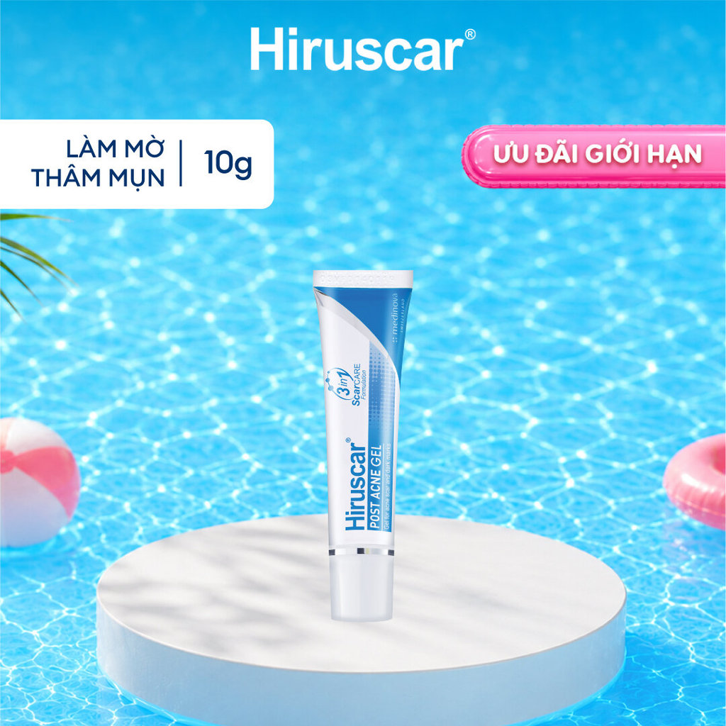 Gel chăm sóc sẹo mụn và mụn thâm Hiruscar Post Acne 10g