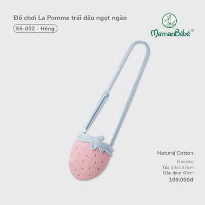 Đồ chơi La Pomme trái dâu ngọt ngào - Sợi Natural Cotton thoáng mát - Bé gái - Freesize