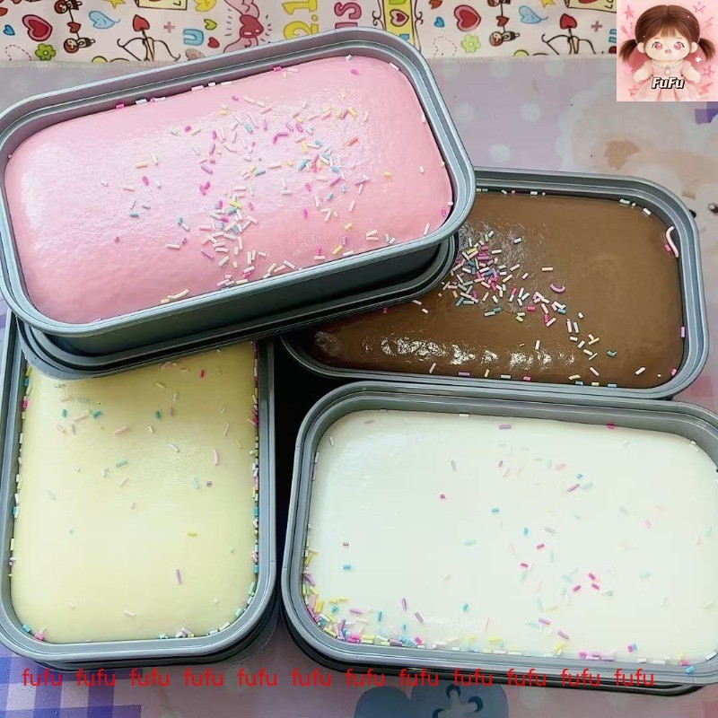 Hộp Mới Bánh Squishy Chậm Tăng Căng Thẳng Đồ Chơi Bóp Mềm Đồ Chơi Giảm Lo Âu Bằng fufu