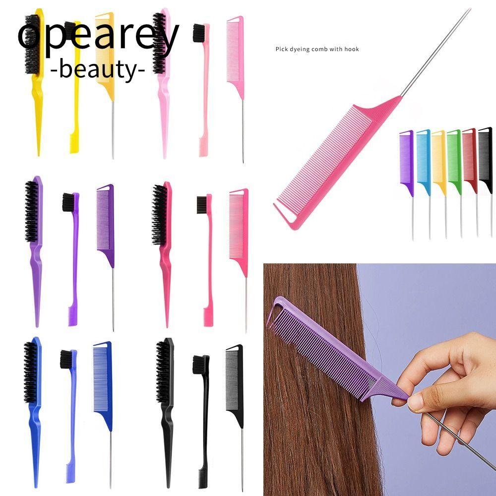 OPEAREY 3 Cái / bộ Bàn chải tóc lông, dành cho Bộ cọ chải lông lưng cạnh, Lược chải lông bằng nhựa h