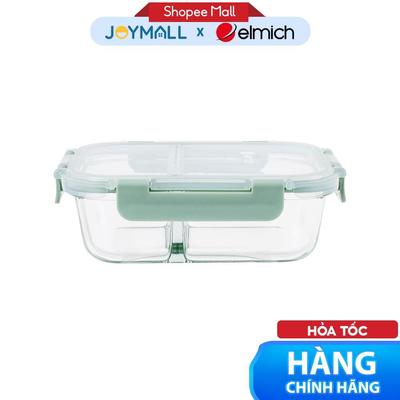 Hộp Cơm Thủy Tinh 2Ngăn, 3Ngăn Elmich EL1443,EL1445,EL1450, Hàng Chính Hãng, 580,980,910ml - Joymall
