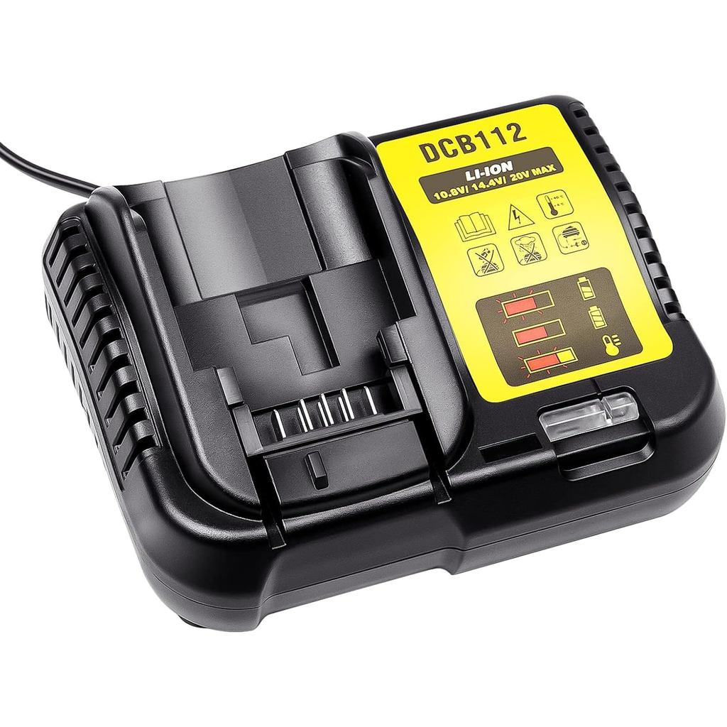 Bộ sạc pin DCB112 cho DeWalt 12V-20Volt MAX Lithium-Ion Tương thích với DCB112 DCB115 DCB118 DCB102B