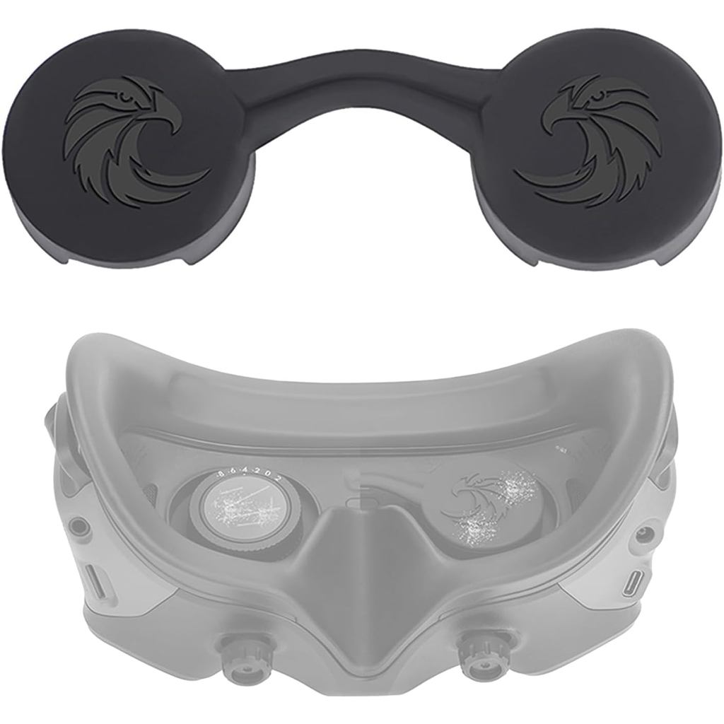 Nắp bảo vệ ống kính cho DJI Goggles 3 Vỏ bảo vệ silicon Vỏ chống bụi Tương thích cho phụ kiện DJI Av
