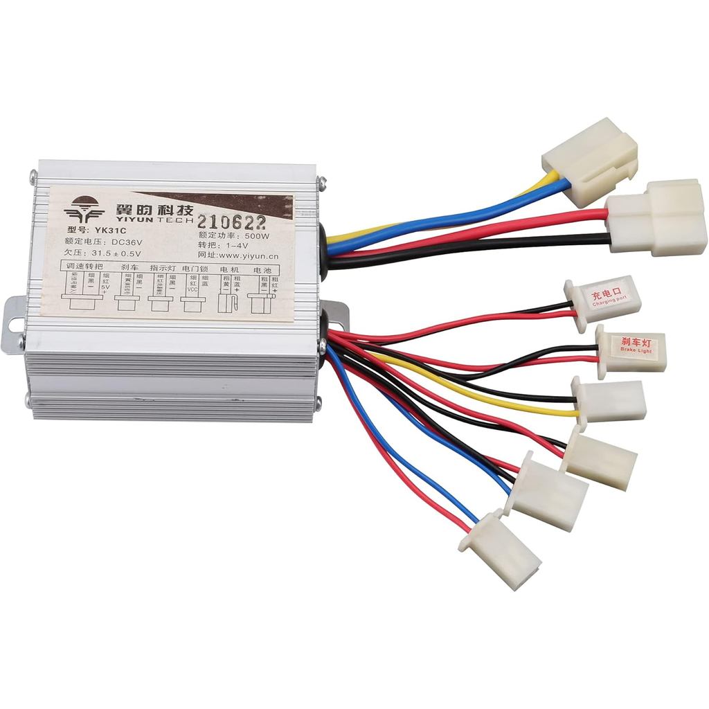 GOOFIT Bộ điều khiển tốc độ xe máy 36V 500W Thay thế cho xe tay ga điện Bàn chải ba bánh Xe đạp điện