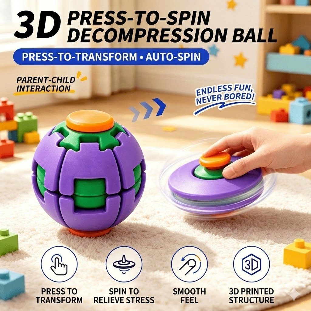 Hàng Mới Về Báo Chí & Quay Fidget Ball Nhiều Màu Sắc Tay Spinner Đồ Chơi Cảm Giác Lo Âu Đồ Chơi Giảm
