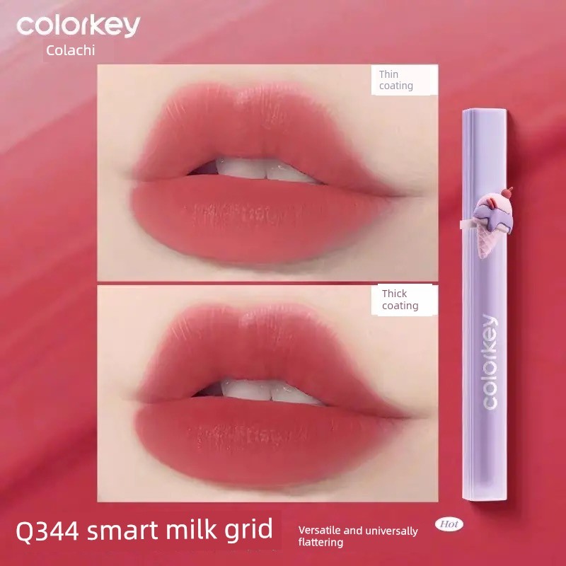 son bóng lì lâu trôi son bóng chính hãng Colorkey Colorkey Năm Mới Rắn Son Bóng P351 R350 P307 Độ bã