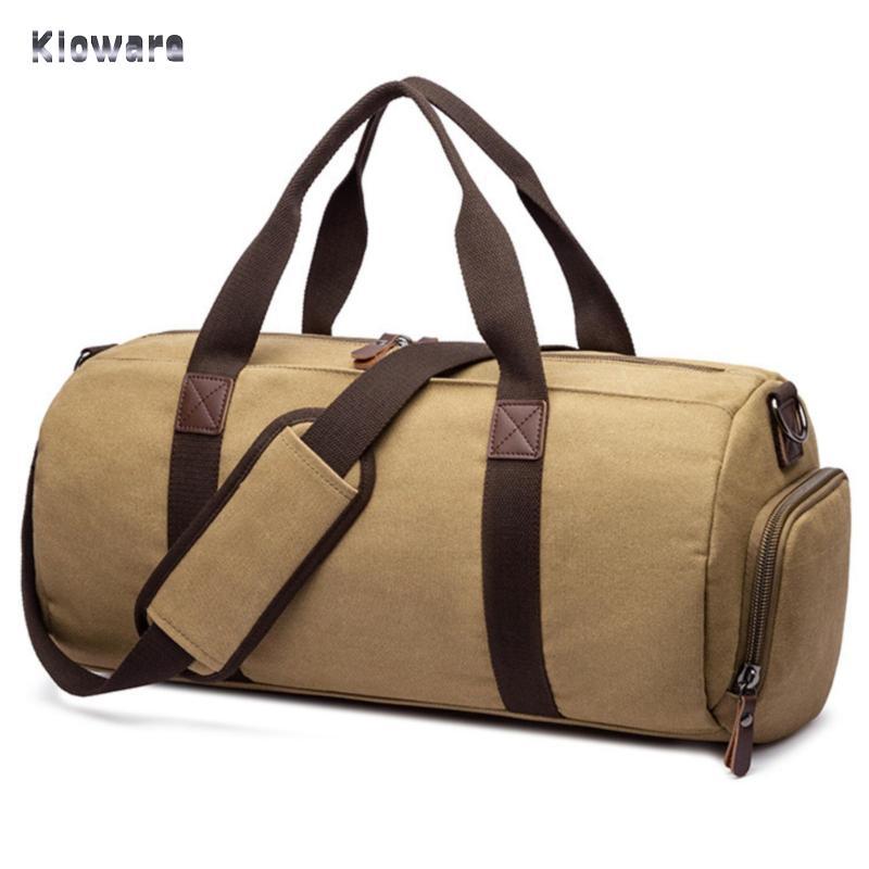 Kloware Du Lịch Duffel Có Túi Duffel Có Thể Tháo Rời Có Dây Đeo Vai Kaki