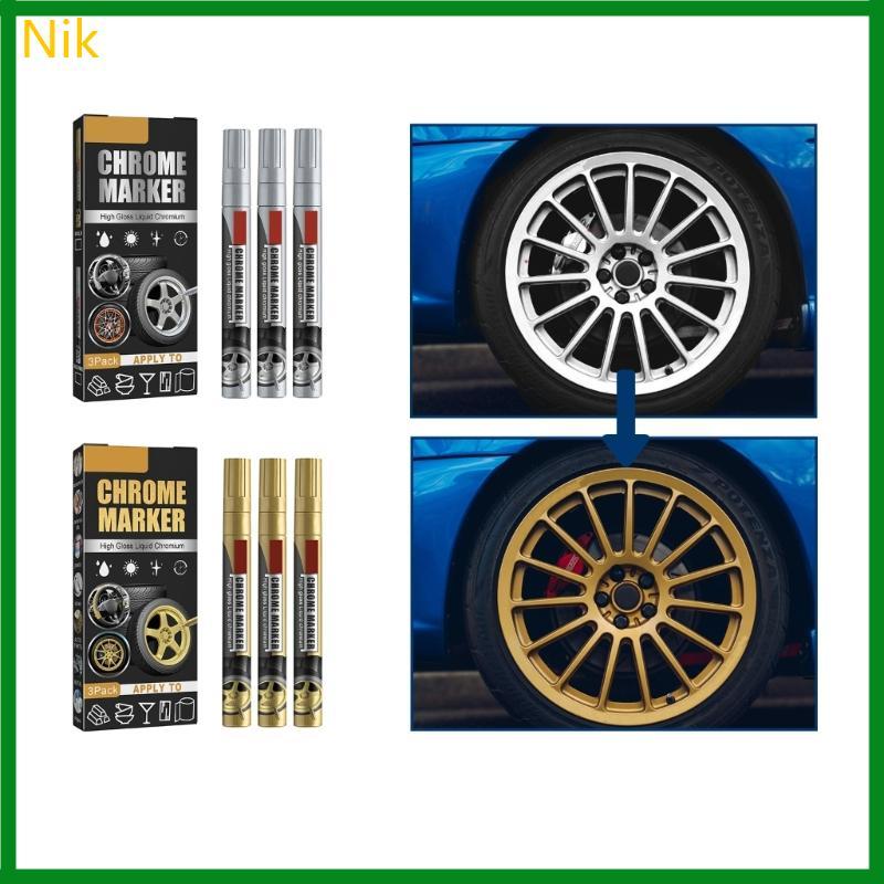 Nik Chrome Paint Marker Bút đánh dấu lốp Chrome Paint Pen
