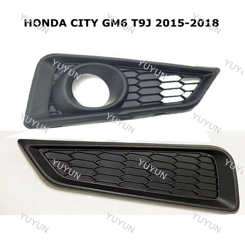 LF Vỏ đèn sương mù Cản trước Đèn sương mù Bao Hood Trang trí cho HONDA CITY GM6 T9J 2015 2016 2017 2