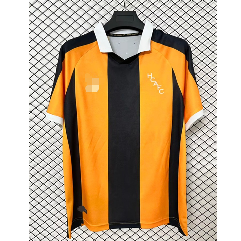 Mùa 26 / 27 Hull City phiên bản quạt sân nhà dành cho người lớn áo đấu bóng đá nam tay ngắn