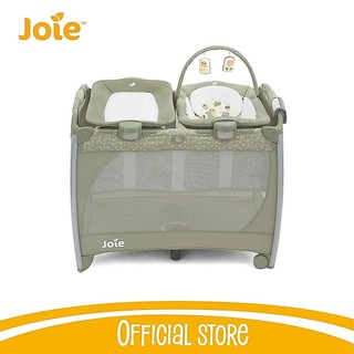 Giường cũi cho bé Joie Excursion Change & Bounce gấp gọn tích hợp đèn ngủ, nhạc kèm nôi cho bé