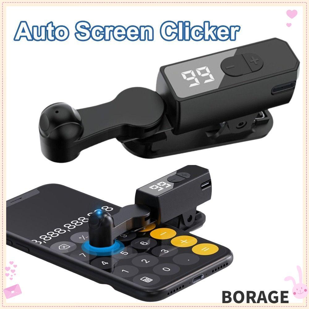 BORAG Electric Auto Page Turner, Mini USB Auto Screen Clicker, Portable Fast Click ABS Physical Scre