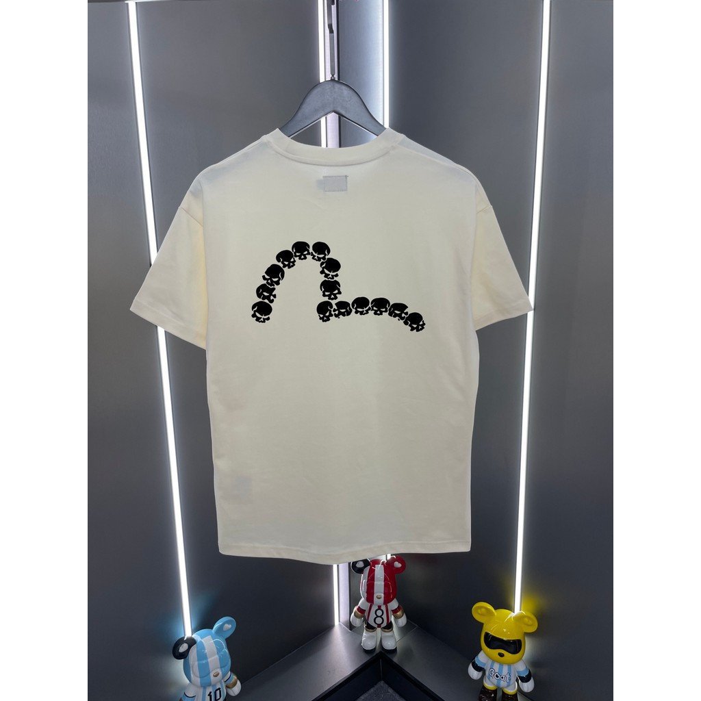 Áo thun Evisu / Áo thun Evisu in hình ngắn tay nam nữ Áo thun cổ tròn Áo thun dáng rộng Áo thun đáy 
