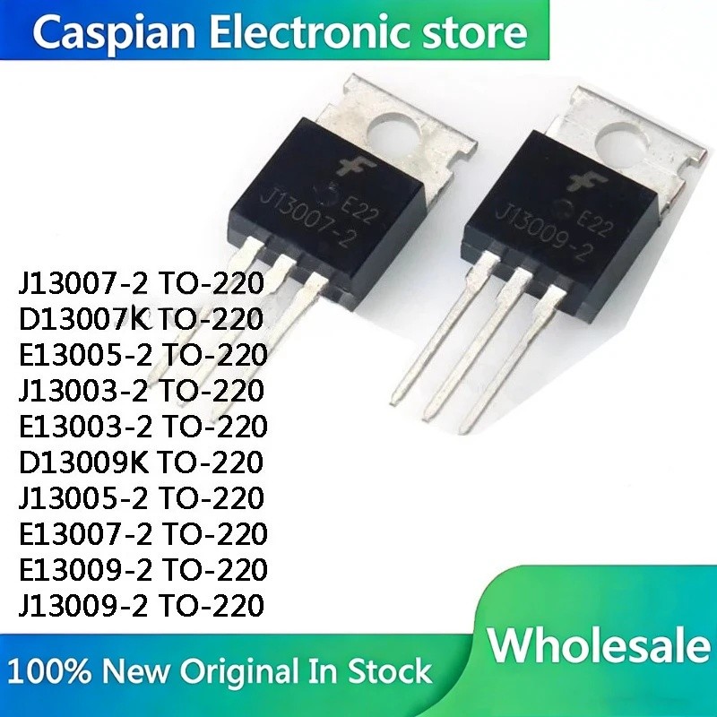 5 Chiếc 13007 E13007 E13007-2 J13007 J13009-2 E13009 E13005 J13005 E13003 J13003-2 D13007K TO-220 Hi