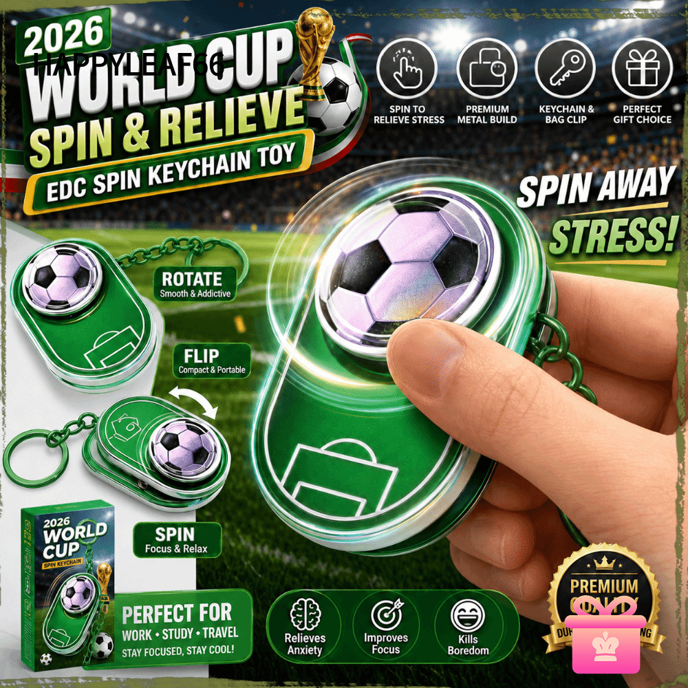 HAPPYLEAF Bóng Đá Fidget Thanh Trượt Móc Khóa, Chống Lo Âu Giảm Căng Thẳng EDC Thẻ Đẩy Đồ Chơi Fidge