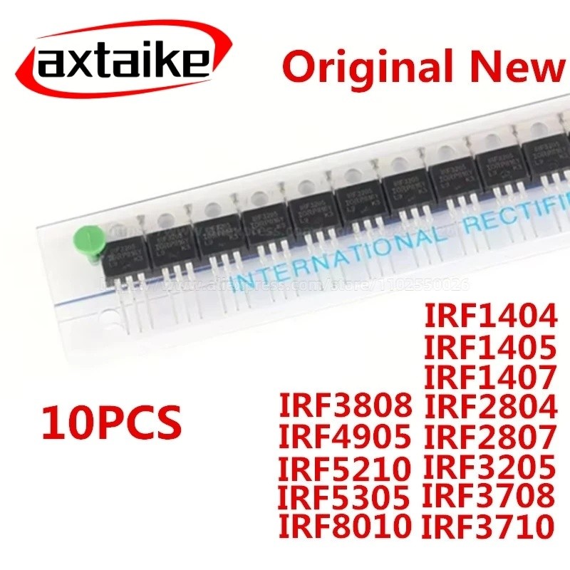 5 IRF3205PBF IRF3205 TO-220 IRF3710 IRF3808 IRF4905 IRF5210 IRF5305 IRF8010 IRF3708 IRF1404 IRF1407 