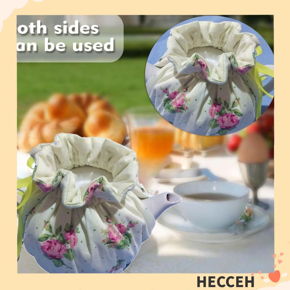 HECCEH Trà Cosy, Giữ Ấm Vải Ấm Ấm Ấm Trà Bụi, Cách Nhiệt Ăn Sáng Ấm Bàn Phụ Kiện Trang Trí Ấm Trà Nh