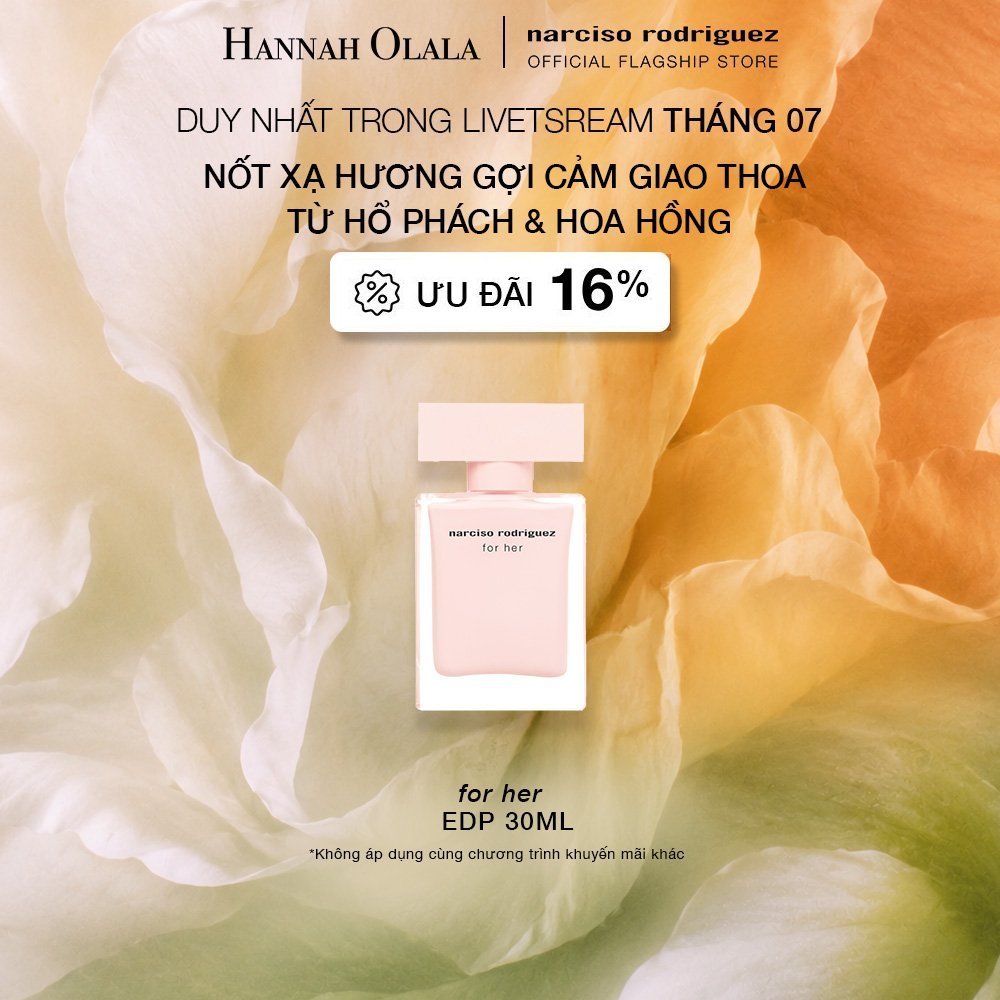 [HANNAH] Nước Hoa nữ Narciso Rodriguez For Her EDP 30ml