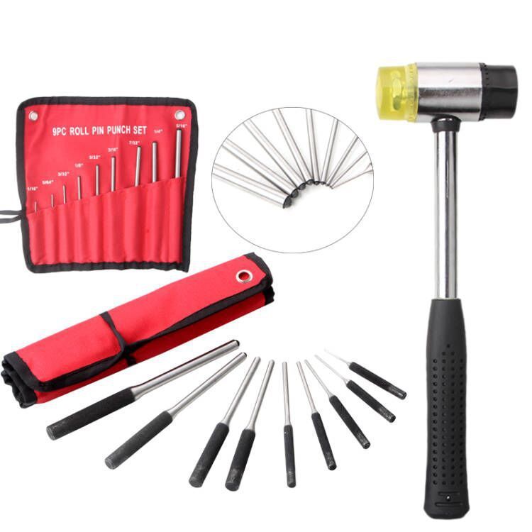 Bộ 9 Miếng Pin Punch AR15 AR-15 M4 M16 Glock Công Cụ Tháo Lắp Bộ Đấm Tròn FWCD