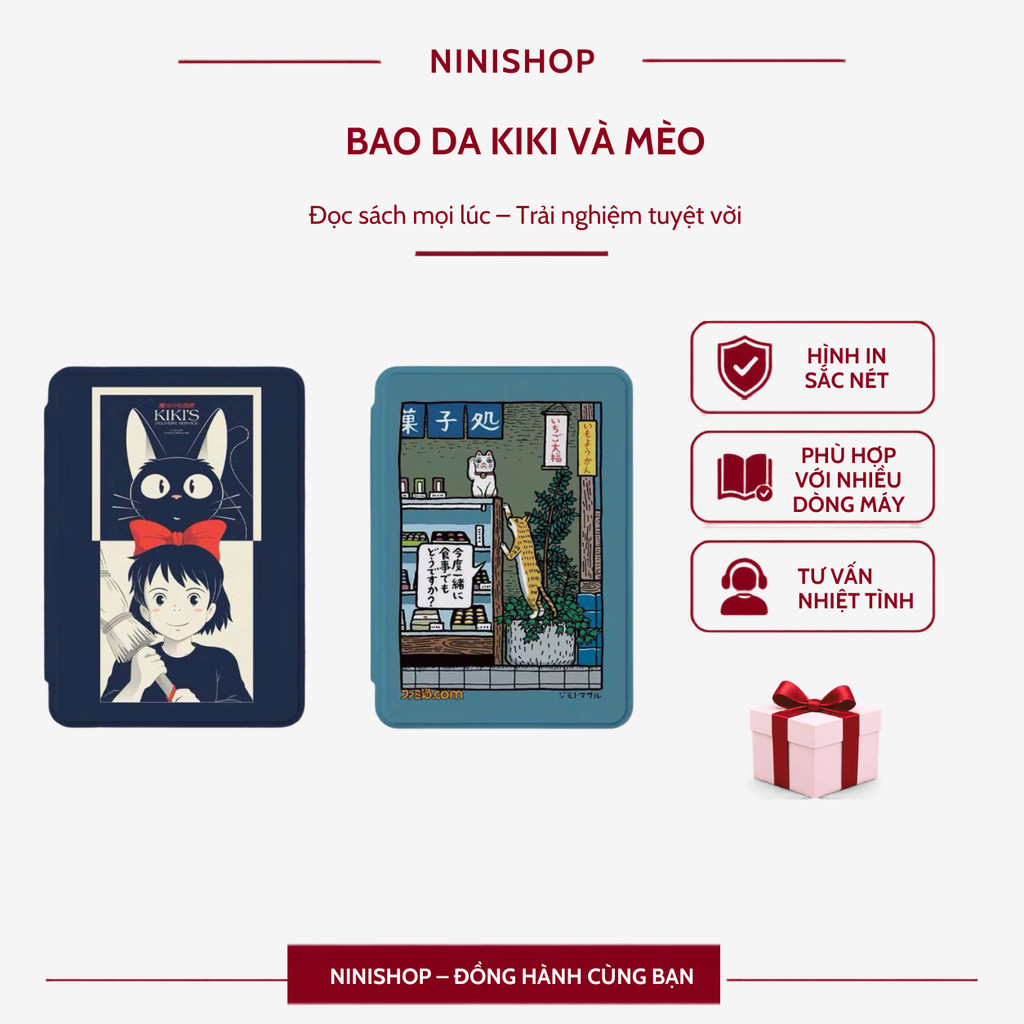 Cover ốp lưng nhỏ xinh cho kindle paperwhite 12345, kindle basic 2022-2024