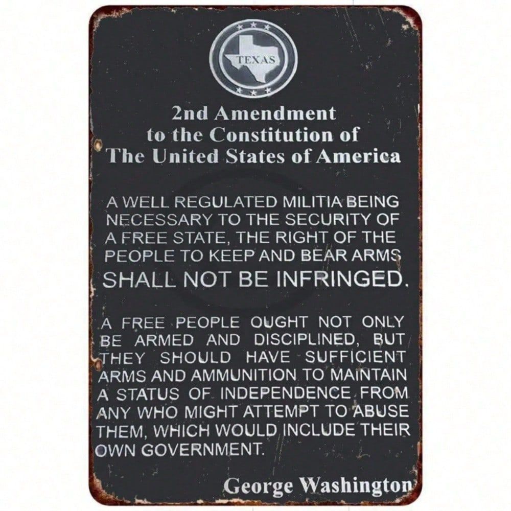 CIFbuy Vintage George Washington Tín Ký Retro Mỹ Trang Trí Cho Gia Đình Người Hang