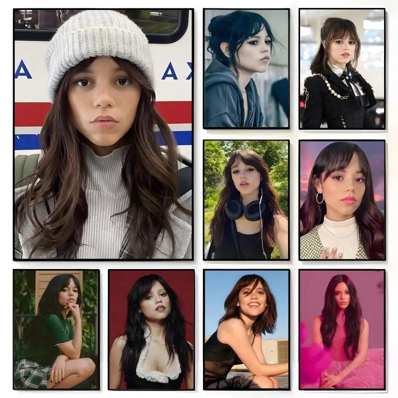 J-Jenna O-Ortega Nữ Diễn Viên Poster Phim Bức Tranh Tường Nhà Trẻ Em Trang Trí Tường In Văn Phòng Ph