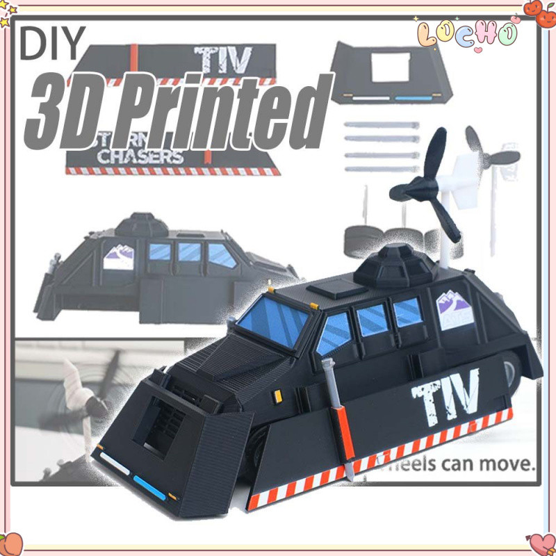 TIV2 Tornado Intercept Storm Chaser Car ATS Modified Vehicle DIY 3D In Di Động Sở Thích Sưu Tập Đồ C