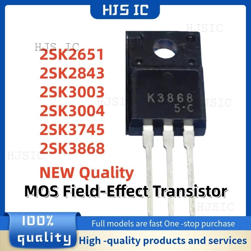 5 CÁI 2SK2651 2SK2843 2SK3003 2SK3004 2SK3745 2SK3868 K2651 K2843 K3003 K3004 K3745 K3868 TO220F Bán