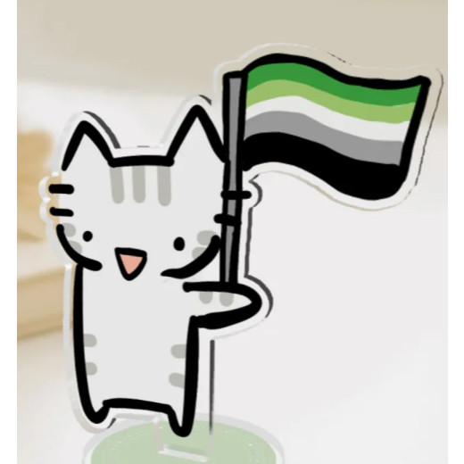 Aromantic flag cat nangdecorshop DECOR