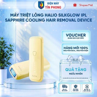 Máy Triệt Lông Halio SilkGlow IPL Sapphire Cooling Hair Removal Device, 7xung/1s |BH 24 Tháng