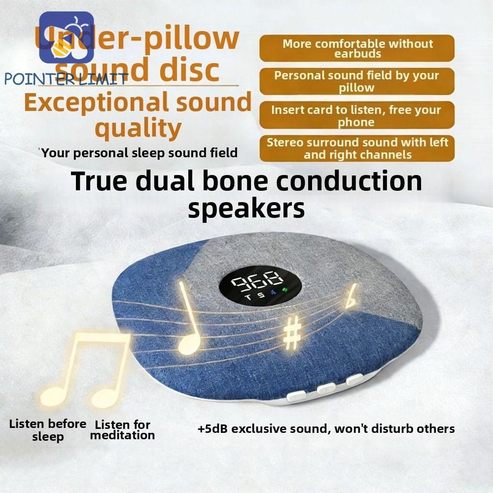 POINTER LIMIT Under Pillow Loa Bluetooth, Loa ngủ không dây dẫn truyền xương Bluetooth 5.4, Hẹn giờ 