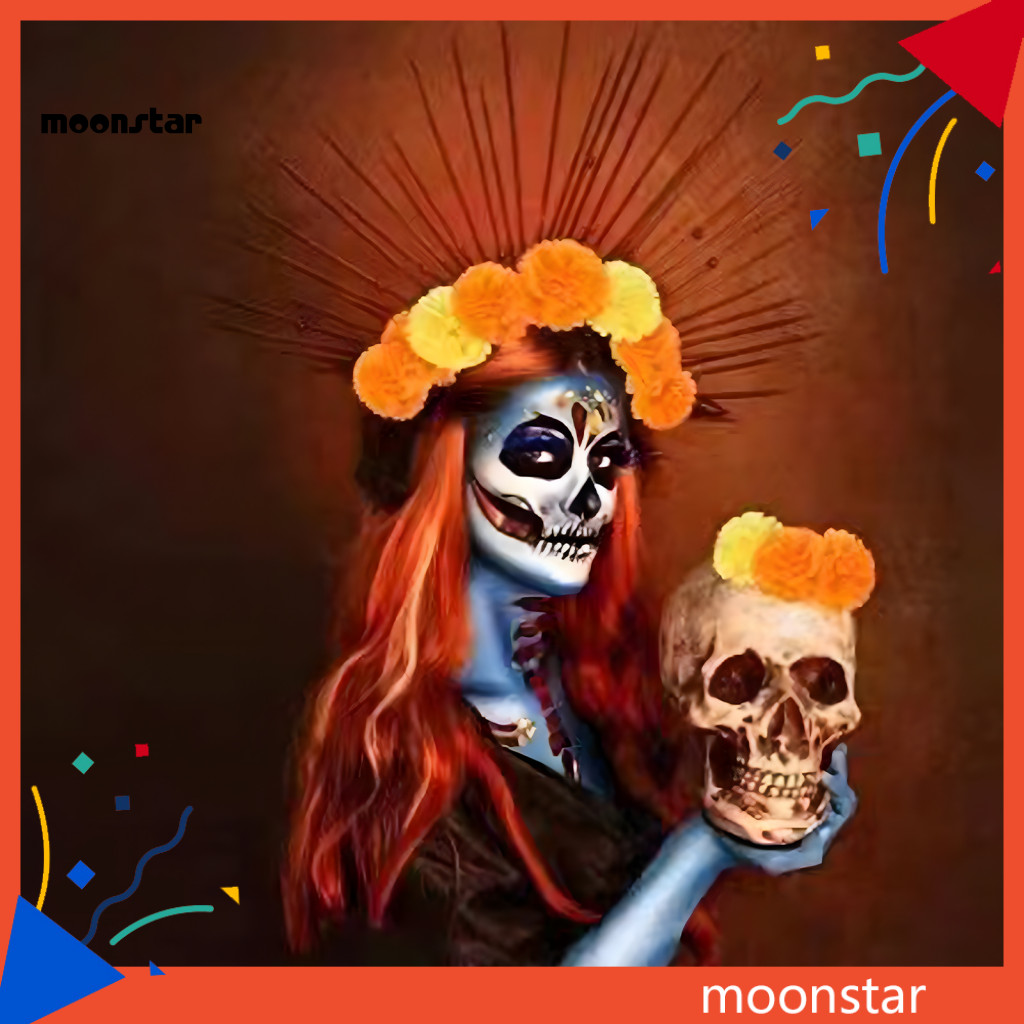 MOO Day of the Dead Decor Flowers Trang trí hoa cúc vạn thọ 30 chiếc Hoa cúc vạn thọ giả thực tế có 