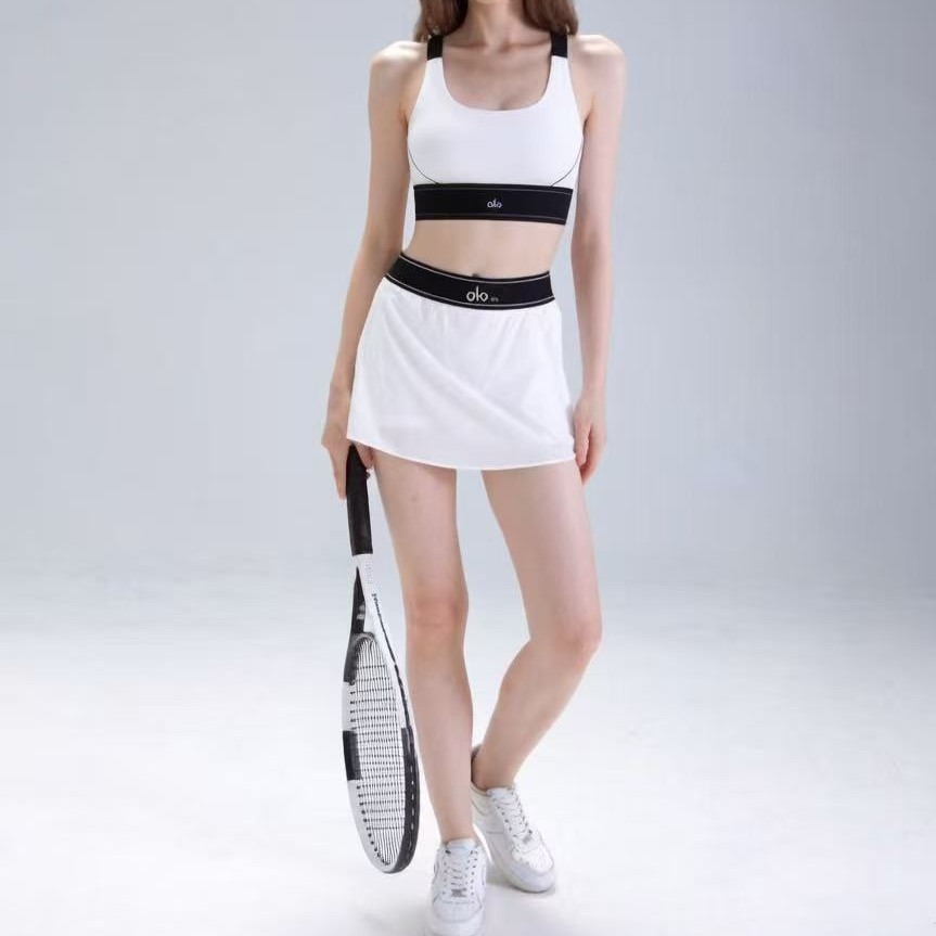 AL0 Outdoor fitness yoga skirt, tennis skirt, breathable anti-exposure golf skirt, women's sports sh