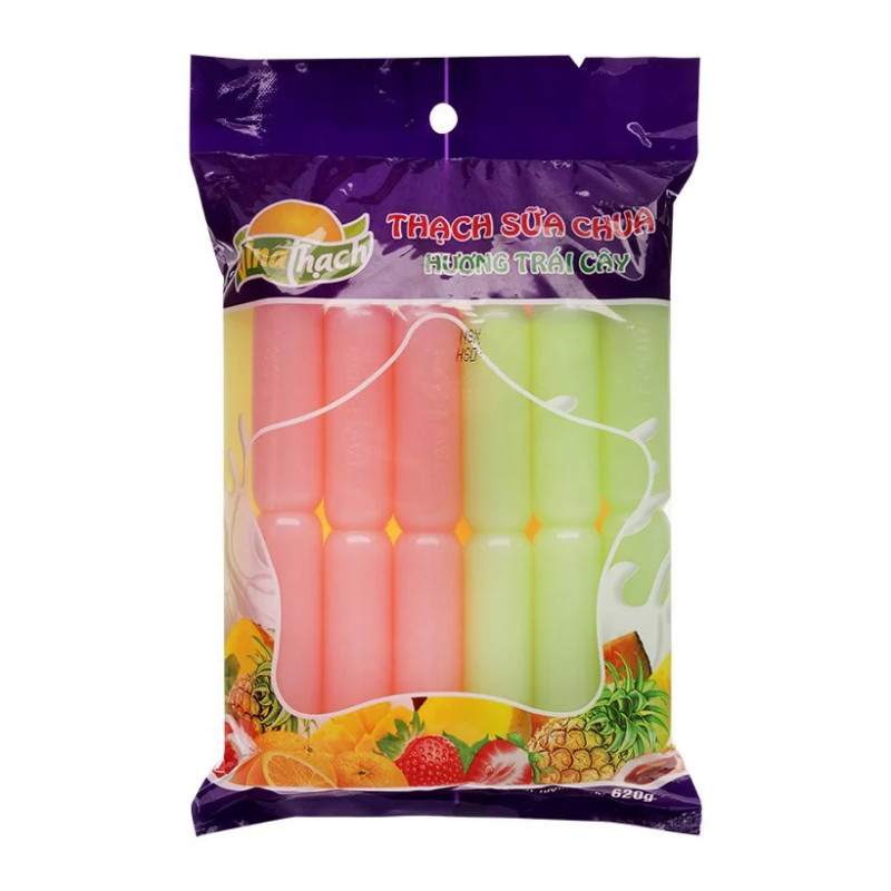 Thạch sữa chua ống Vina Thạch Ojo 620g - 01074