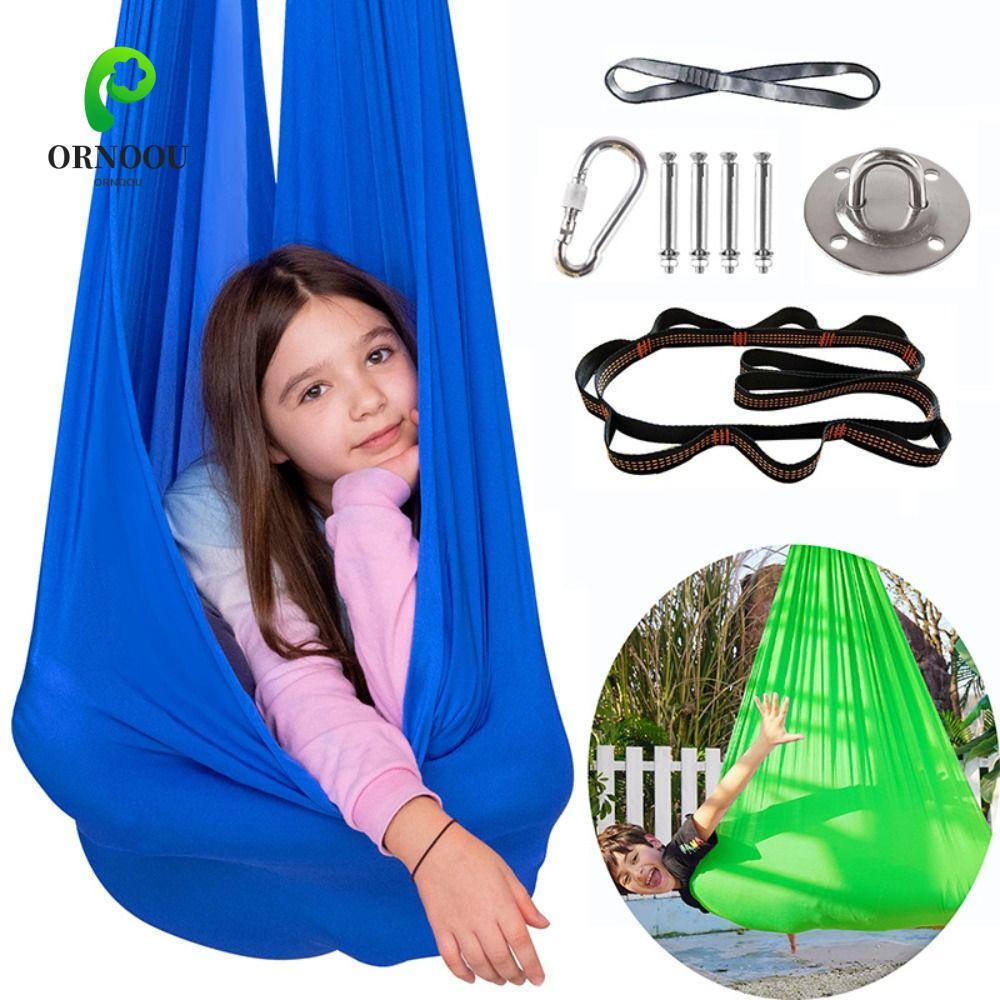 ORNOOU Yoga Fitness Tool, Đồ dùng Pilates nhiều màu cho trẻ em Võng trên không, ADHD tự kỷ THÊM Đàn 