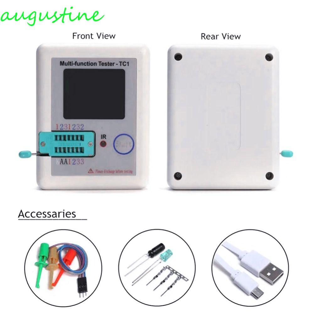 Máy kiểm tra Transistor nhiều mét AUGUSTINE LCR-TC1 MOSFET tự động NPN PNP Triac MOS 1.8 “Tụ điện ba