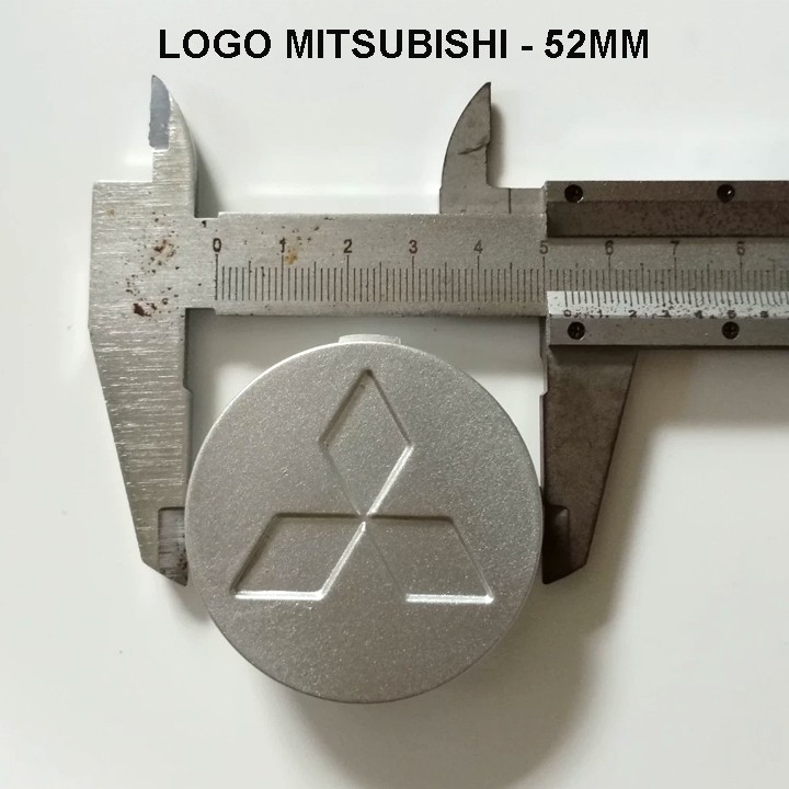 (Logo) LOGO MITSUBISHI 52MM, CHỤP MÂM MITSUBISHI 52MM, LOGO THAY THẾ MITSUBISHI 52MM, CHUYÊN DỤNG CH