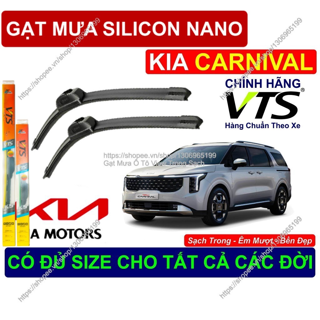 K5, Gạt Mưa Bền Đẹp Kính Lái KIA CARNIVAL, Cặp Gạt Mưa Kính Lái KIA CARNIVAL,  Đủ Size Cho  KIA CARN