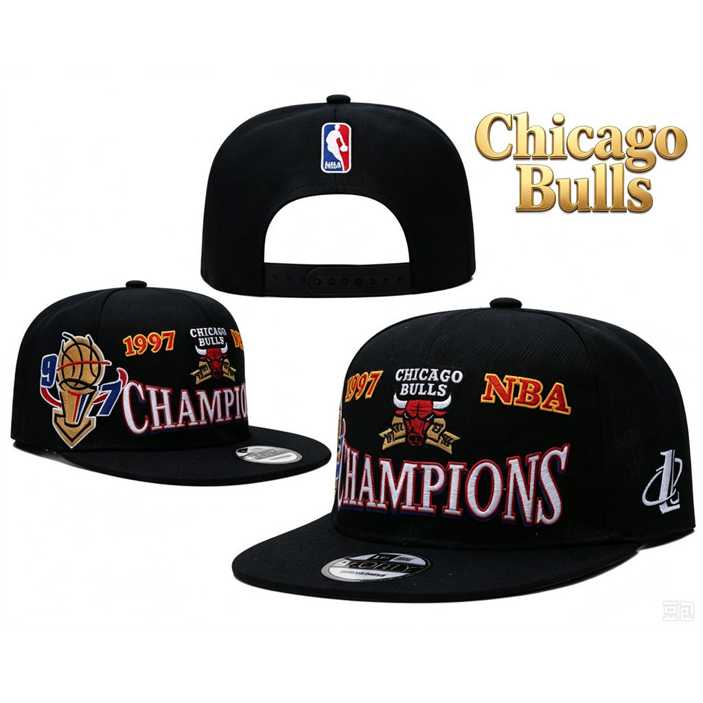 Phiên bản mới tháng 8 Mũ có thể điều chỉnh nhiều màu Kỷ nguyên mới Chicago Bulls Phiên bản cổ điển M