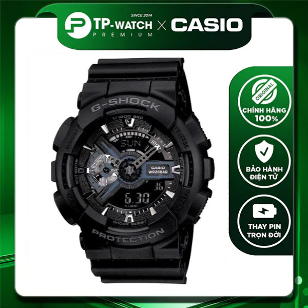 Đồng Hồ Nam Dây Nhựa Casio G-Shock GA-110-1BDR Chính Hãng GA-110-1B
